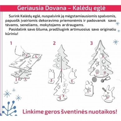 Kūrybinis rinkinys: sukurk savo svajonių eglutę 2 Kūrybinis rinkinys: sukurk savo svajonių eglutę 2