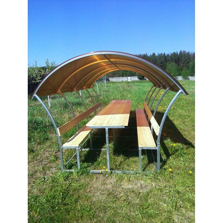 Pavėsinė GRACIJA (ilgis 3m) danga 6mm 2 Pavėsinė GRACIJA (ilgis 3m) danga 6mm 2
