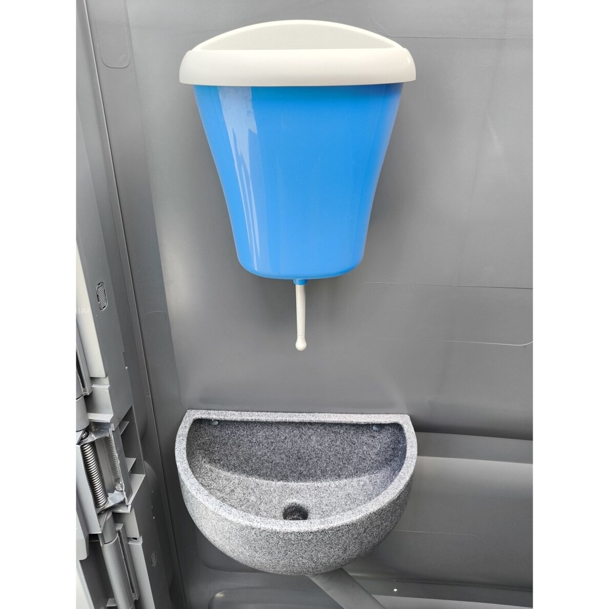 Plastikinis durpinis lauko tualetas TOYPEK DuoComfort PILKAS 3 Plastikinis durpinis lauko tualetas TOYPEK DuoComfort PILKAS 3