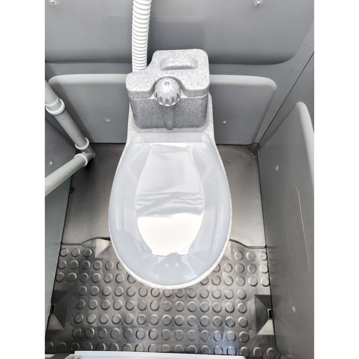 Plastikinis durpinis lauko tualetas TOYPEK DuoComfort PILKAS 9 Plastikinis durpinis lauko tualetas TOYPEK DuoComfort PILKAS 9