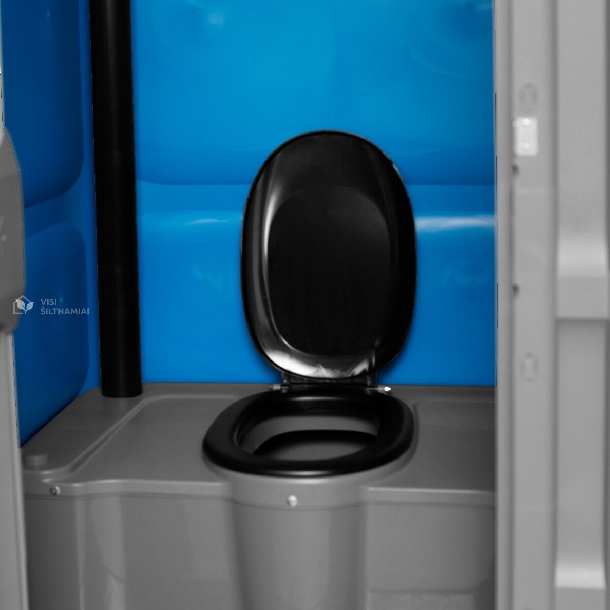 Plastikinis lauko biotualetas (Pilkas - Mėlynas) 2 Plastikinis lauko biotualetas (Pilkas - Mėlynas) 2