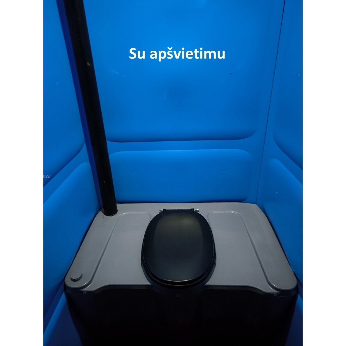 Plastikinis lauko tualetas ECOStyle mėlynas su apšvietimu 3 Plastikinis lauko tualetas ECOStyle mėlynas su apšvietimu 3
