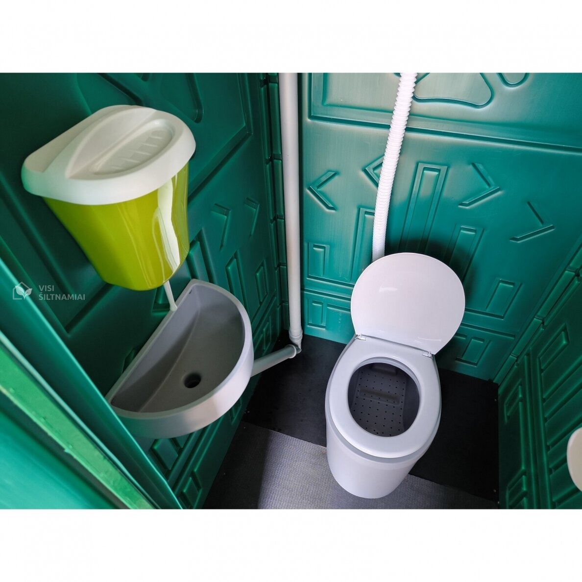 Plastikinis durpinis lauko tualetas TOYPEK DuoComfort žalias 6 Plastikinis durpinis lauko tualetas TOYPEK DuoComfort žalias 6