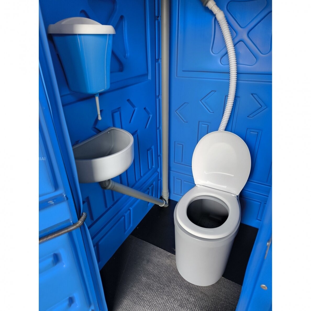 Plastikinis durpinis lauko tualetas TOYPEK DuoComfort mėlynas Plastikinis durpinis lauko tualetas TOYPEK DuoComfort mėlynas