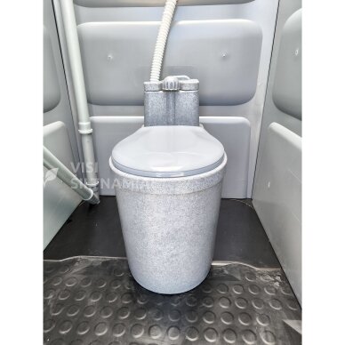 Plastikinis durpinis lauko tualetas TOYPEK DuoComfort PILKAS 6 Plastikinis durpinis lauko tualetas TOYPEK DuoComfort PILKAS 6
