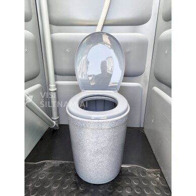 Plastikinis durpinis lauko tualetas TOYPEK DuoComfort PILKAS 2 Plastikinis durpinis lauko tualetas TOYPEK DuoComfort PILKAS 2