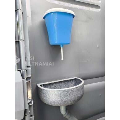 Plastikinis durpinis lauko tualetas TOYPEK DuoComfort PILKAS 4 Plastikinis durpinis lauko tualetas TOYPEK DuoComfort PILKAS 4