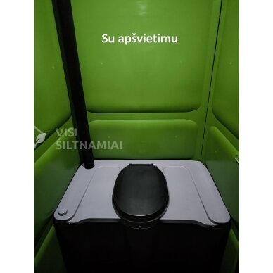 Plastikinis lauko tualetas (PILKAS) su apšvietimu 4 Plastikinis lauko tualetas (PILKAS) su apšvietimu 4