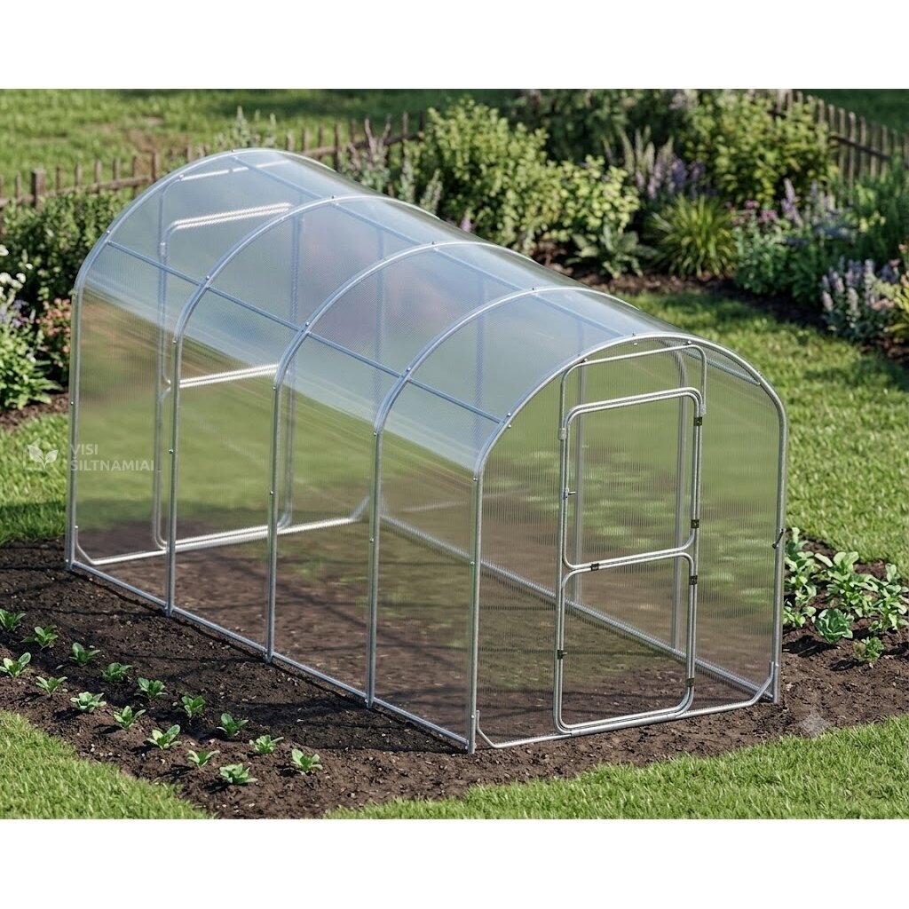 Šiltnamis CUCUMBER (plotis 2,1 m) danga 6mm