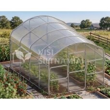 Šiltnamis STAČIASIENIS FLORA (plotis 3,00 m) danga NANO 6mm Šiltnamis STAČIASIENIS FLORA (plotis 3,00 m) danga NANO 6mm