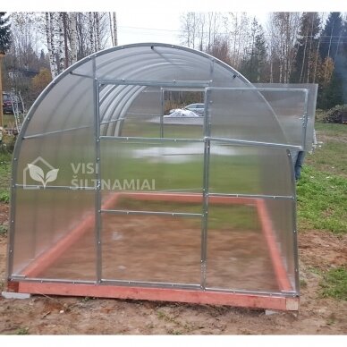 Šiltnamis SVAJONĖ KOMPAKT (plotis 2m) danga 6mm Šiltnamis SVAJONĖ KOMPAKT (plotis 2m) danga 6mm