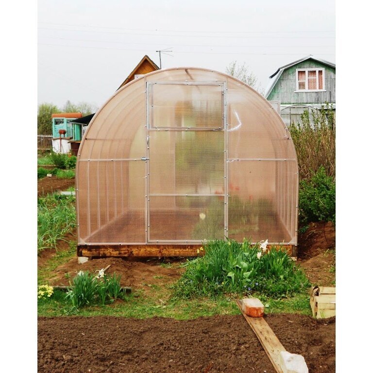 Šiltnamis SVAJONĖ KOMPAKT (plotis 2,4m) 4mm NANO polikarbonatas